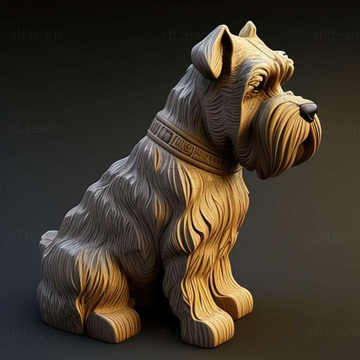 3D model Zwergschnauzer dog (STL)